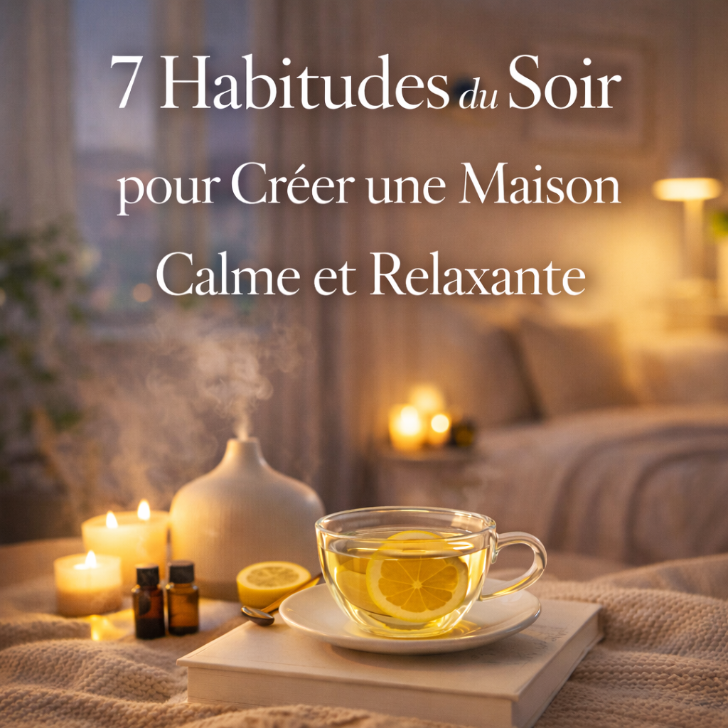 7 Habitudes du Soir pour Créer une Maison Calme et Relaxante