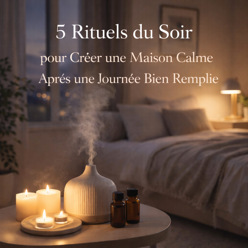 5 Rituels du Soir pour Créer une Maison Calme Après une Journée Bien Remplie