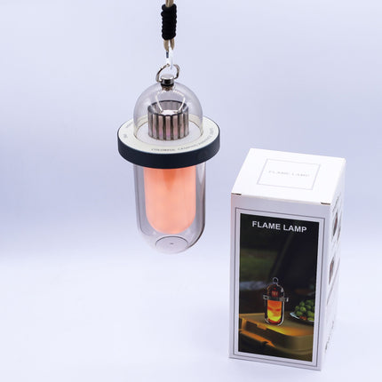 Outdoor Flame Effect Lamp – USB-C Rechargeable LED Lantern (Multi Colour)