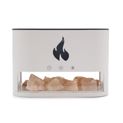 Blaze Aroma Diffuser – Himalayan Salt Chamber – USB-C Flame Effect (Salt Included)