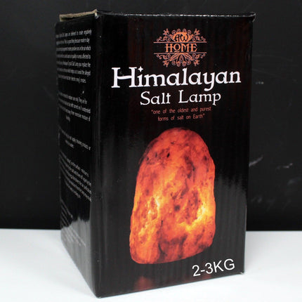 Lampe de sel naturel de l'Himalaya – Lampe de table en pierre cristalline 2–3 kg