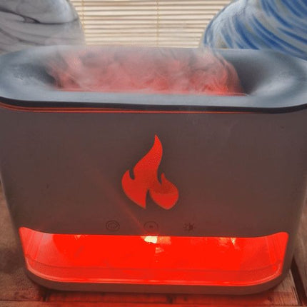 Blaze Aroma Diffuser – Himalayan Salt Chamber – USB-C Flame Effect (Salt Included)