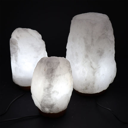 Kristallen Himalayazoutlamp – Tafellamp van natuursteen 2–3 kg