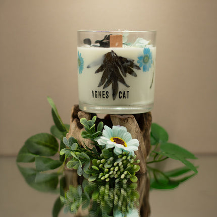 Agnes & Cat Botanische Sojawaskaars – Zeezout & Mos