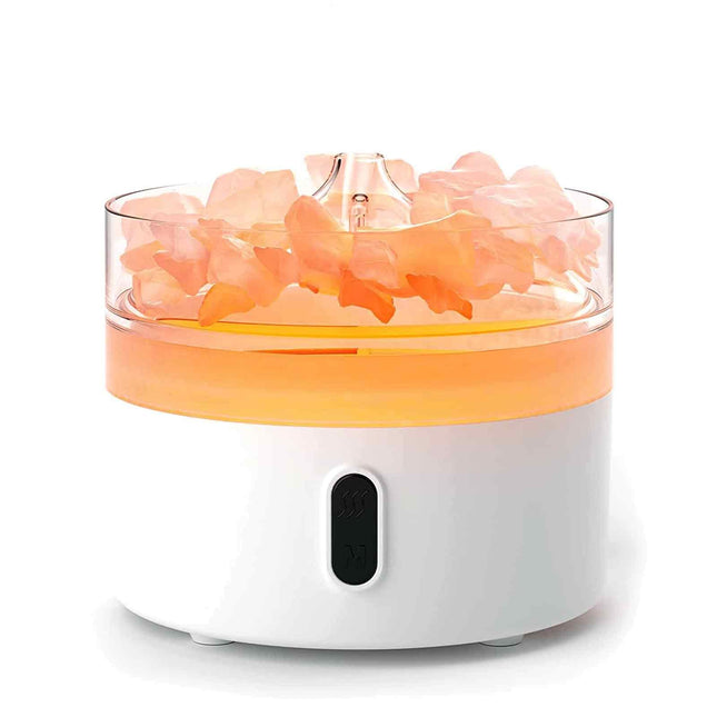 Himalayan Salt Aroma Diffuser – Flame Effect Night Light USB-C (Salt Included)