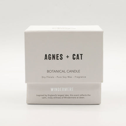 Agnes + Cat Botanical Soy Wax Candle – Windermere | Natural Soy Candle with Dried Botanicals
