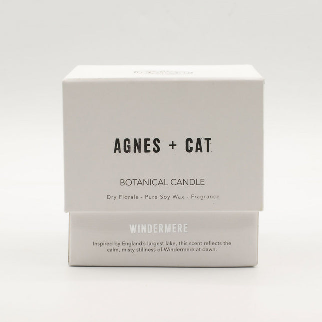 Agnes + Cat Botanical Soy Wax Candle – Windermere | Natural Soy Candle with Dried Botanicals