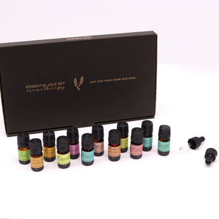 Summer Essential Oil Gift Set – 12 Pure Citrus & Fresh Aromatherapy Oils