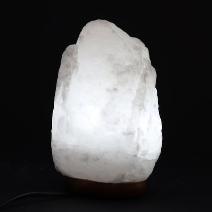 Kristallen Himalayazoutlamp – Tafellamp van natuursteen 2–3 kg