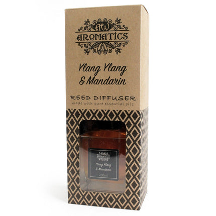 200ml Ylang Ylang & Mandarin Essential Oil Reed Diffuser | Long-Lasting Natural Home Fragrance