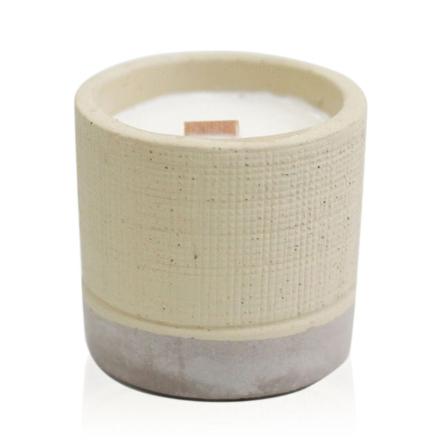 Concrete Soy Candle with Wooden Wick – Coffee in the Club