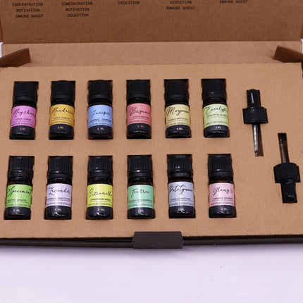 Spring Essential Oil Gift Set – 12 Pure Aromatherapy Oils (5ml)