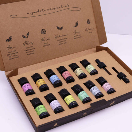 Spring Essential Oil Gift Set – 12 Pure Aromatherapy Oils (5ml)