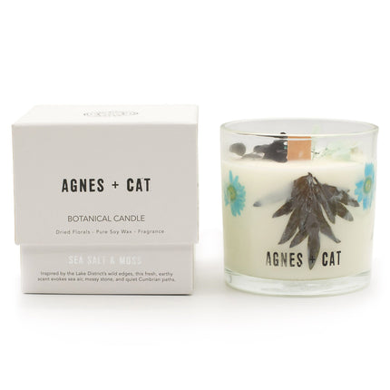 Agnes & Cat Botanische Sojawaskaars – Zeezout & Mos