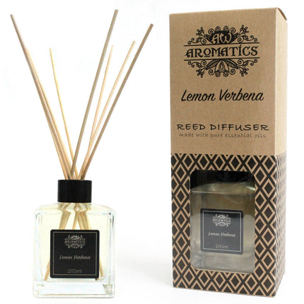 200ml Lemon Verbena Essential Oil Reed Diffuser | Fresh & Clean Home Fragrance