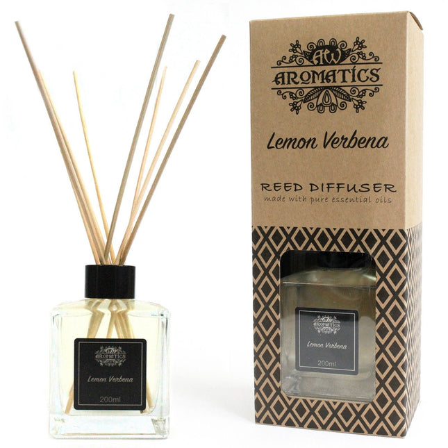 200ml Lemon Verbena Essential Oil Reed Diffuser | Fresh & Clean Home Fragrance