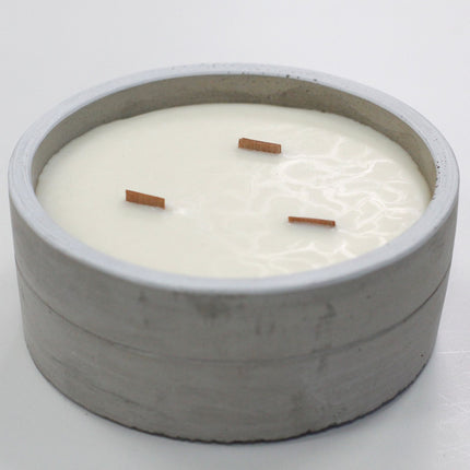 Grote betonnen sojakaars – Gemalen vanille & Sinaasappel