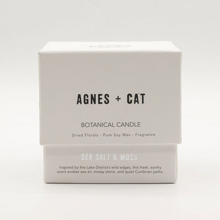 Agnes & Cat Botanische Sojawaskaars – Zeezout & Mos