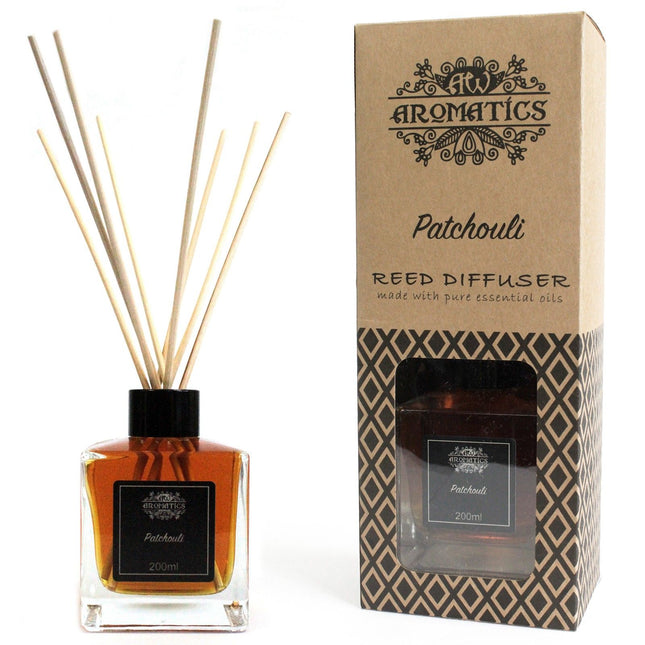 Patchouli Reed Diffuser 200ml – Natural Essential Oil Home Fragrance