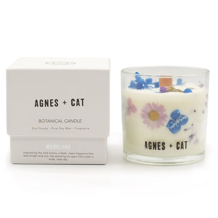 Agnes & Cat Botanische Sojawaskaars – Moorland Frisse Kruidengeur