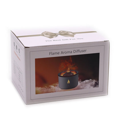 Medium Volcano Effect Aroma Diffuser 360ml – 3D Flame Humidifier with Remote