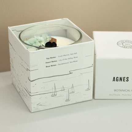 Agnes & Cat Botanische Sojawaskaars – Zeezout & Mos