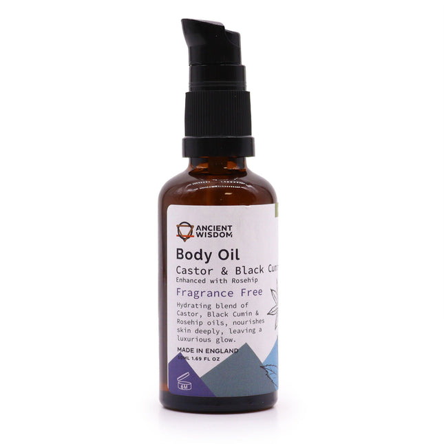 Organic Body Oil 50ml – Rosehip (Fragrance Free)