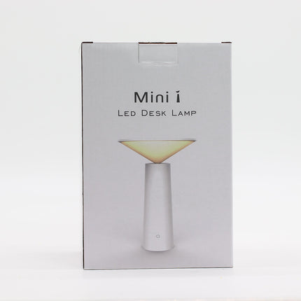 Zwarte paddenstoel touch tafellamp – USB-C oplaadbare LED-lamp