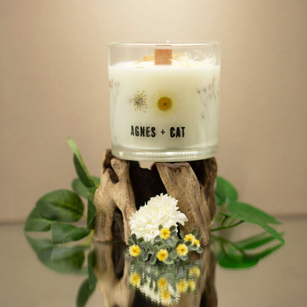 Agnes + Cat Botanical Soy Wax Candle – Windermere | Natural Soy Candle with Dried Botanicals