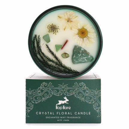 Hop Hare Crystal Magic Flower Candle – De Tovenaar | Jade & Betoverde Munt