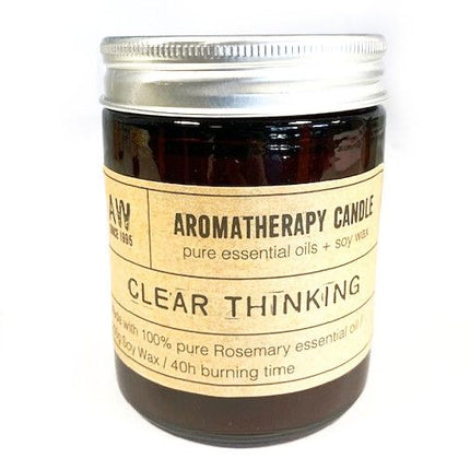 Aromatherapy Soy Candle 200g – Clear Thinking | 100% Pure Rosemary Oil