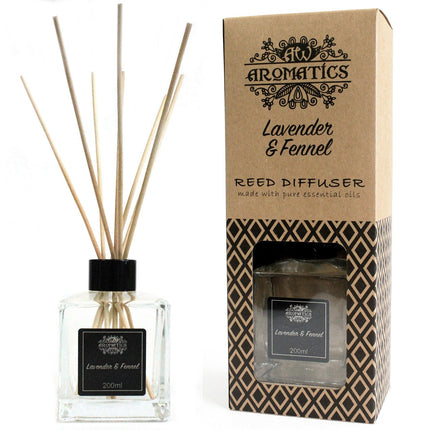 200ml Lavender & Fennel Essential Oil Reed Diffuser | Calm & Balancing Home Fragrance