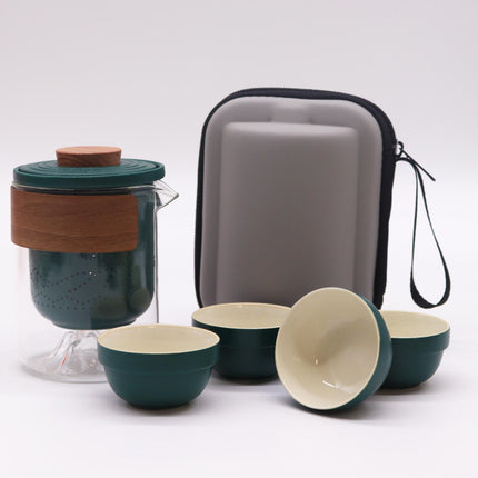 Reisset met theepotten – Four Friends theeset (reisverpakking)