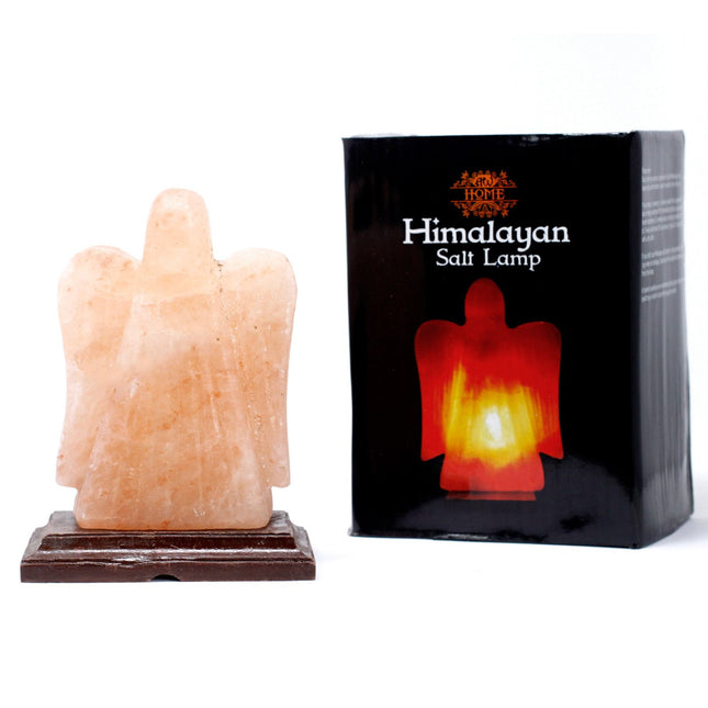 Angel Shape Himalayan Salt Lamp – Natural Crystal Table Lamp 18 cm