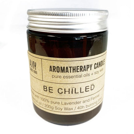Aromatherapy Soy Candle 200g – Be Chilled | Lavender & Fennel Essential Oils