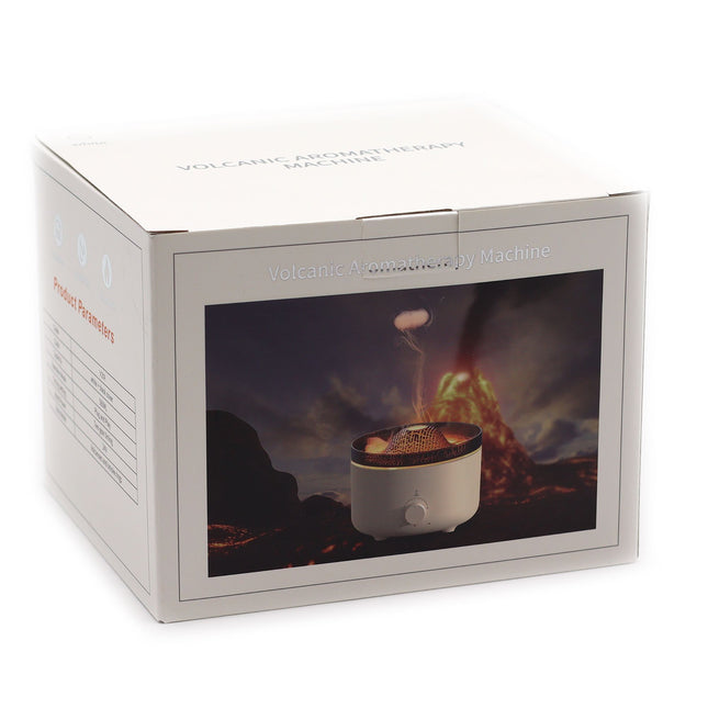Large Volcano Effect Aroma Diffuser 560ml – 3D Flame Humidifier with Remote